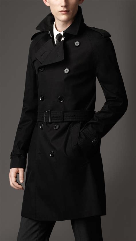 burberry black trench coat men's|burberry gabardine trench coats men's.